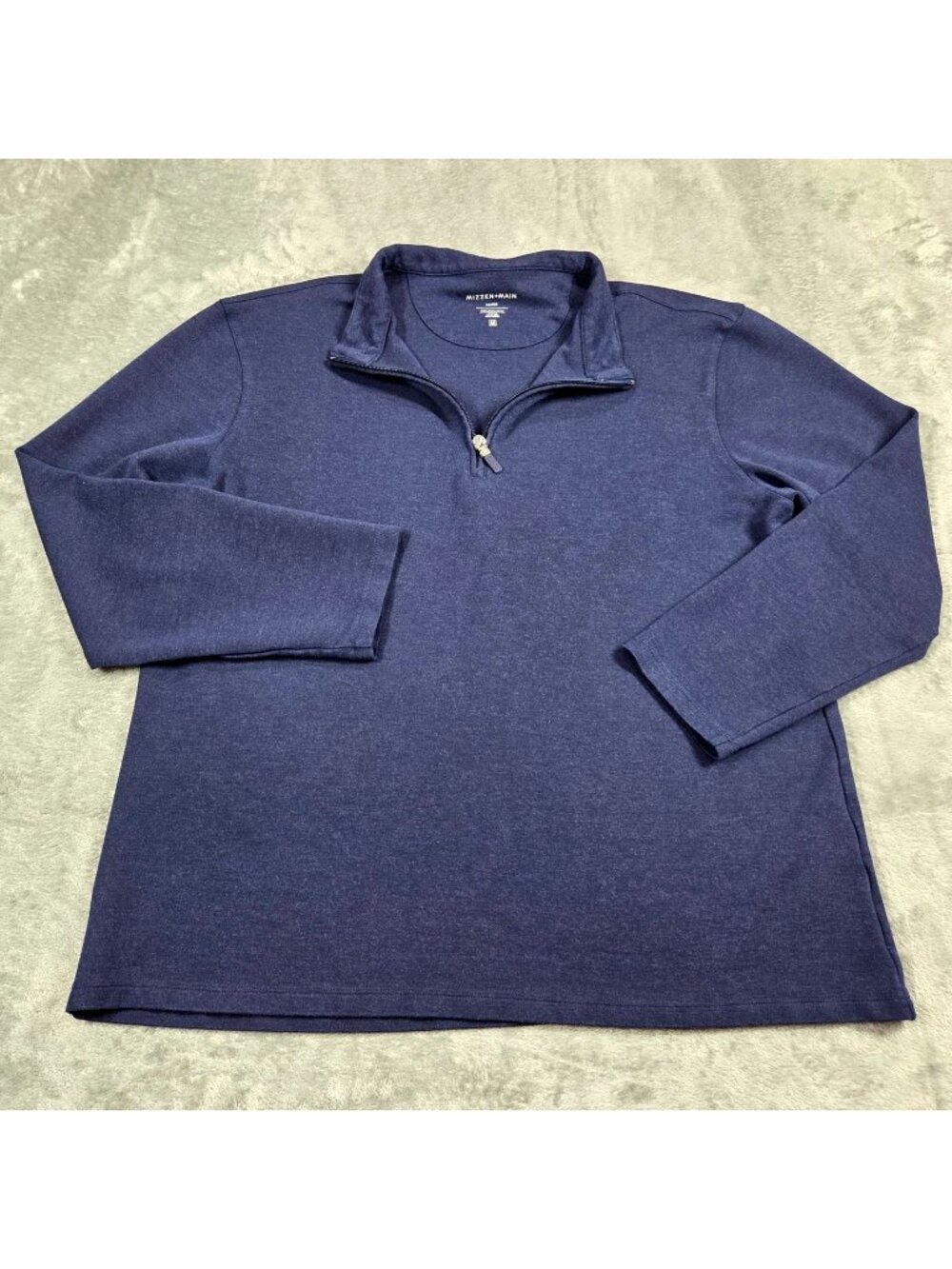 Mizzen Main Shirt Mens XL Blue ProFlex 1/4 Zip Stretch Performance Golf Pullover